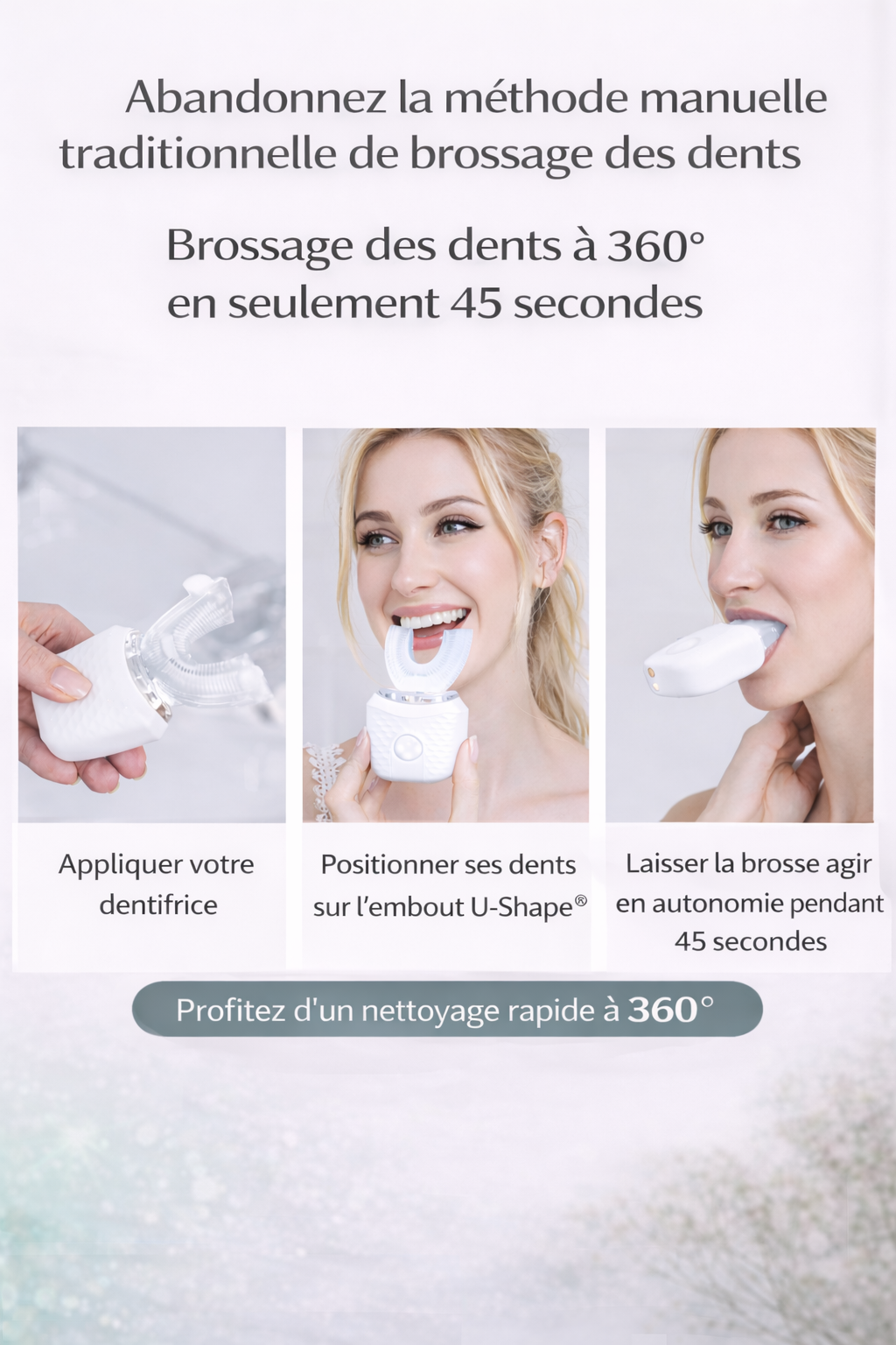 Brosse à dents automatique U-Shape®