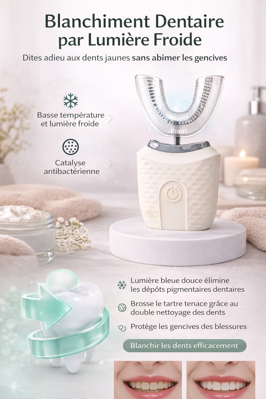 Brosse à dents automatique U-Shape®